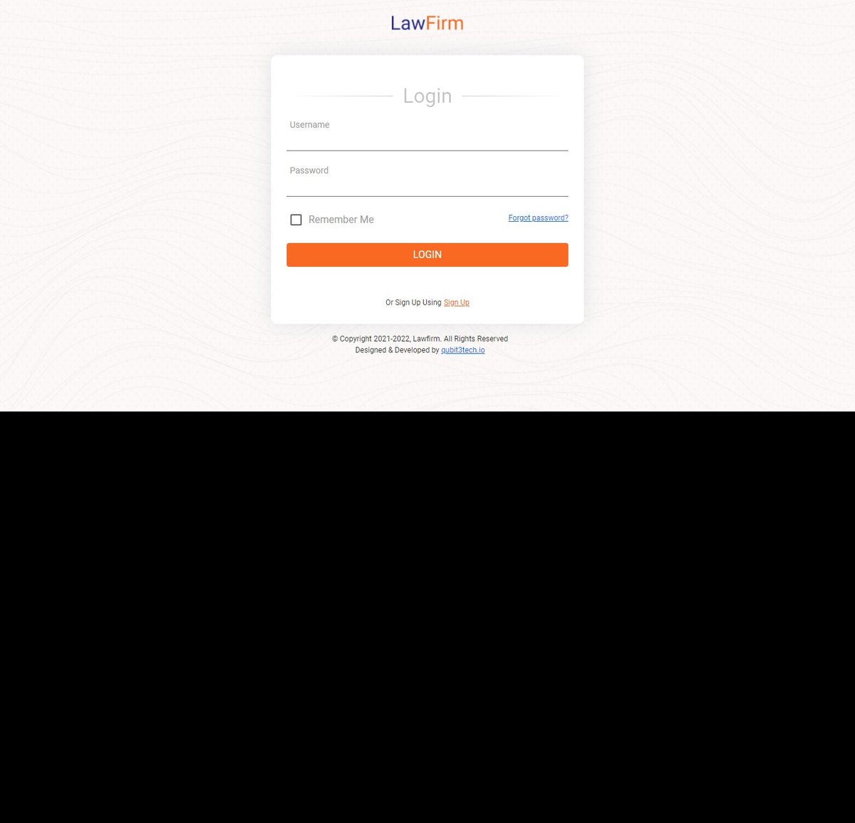 Lawfirm Legal Services Platform screenshot